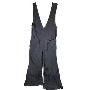 O'NEIL Womens  Crinkle Cotton Jumpsuit NWOT Beach Comfort Resort Gray US:S